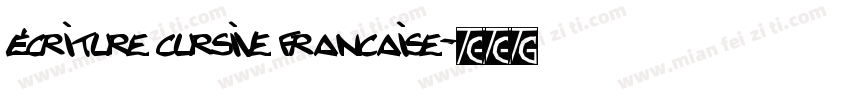 écriture cursive francaise字体转换